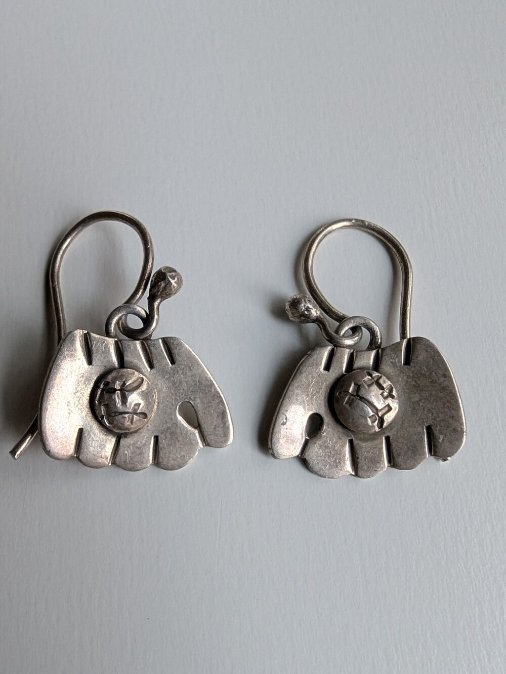 Vintage Anne Harvey Baseball Glove & Mitt Mexico 925 Sterling Silver Earrings